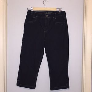 Dark Blue Capri Jeans